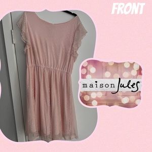 Maison Jules Women’s Pink lace Dress- Size XL